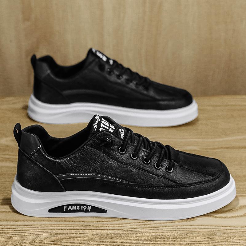 Повседневная спортивная обувь Мужская универсальная износостойкая мужская обувь Модная обувь для скейтбординга для мужчин Дорожная обувь Кожаная обувь для мужчин