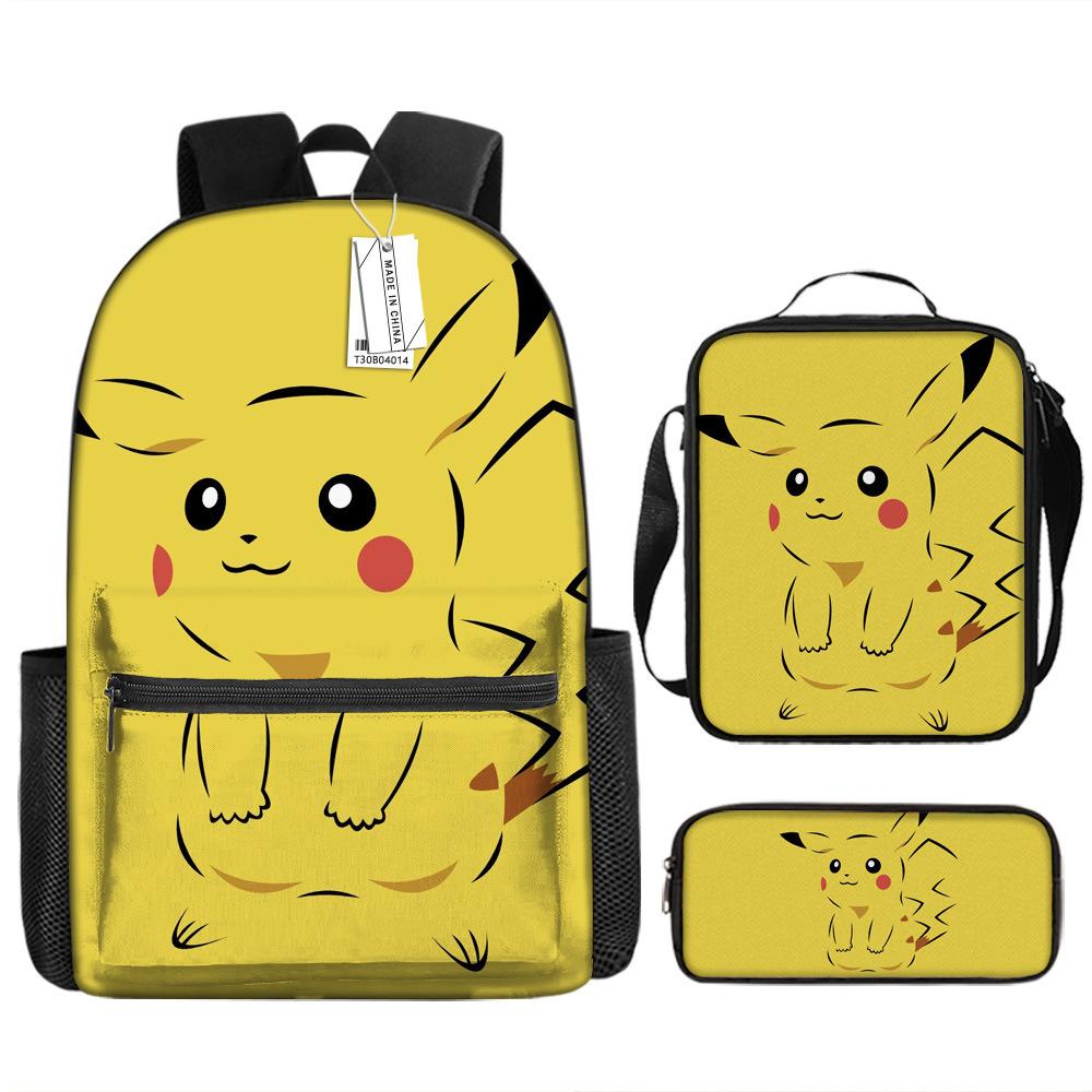 Школьный сезон Студент Школьная сумка Покемон Рюкзак Pokémon Мультяшная сумка Пенал