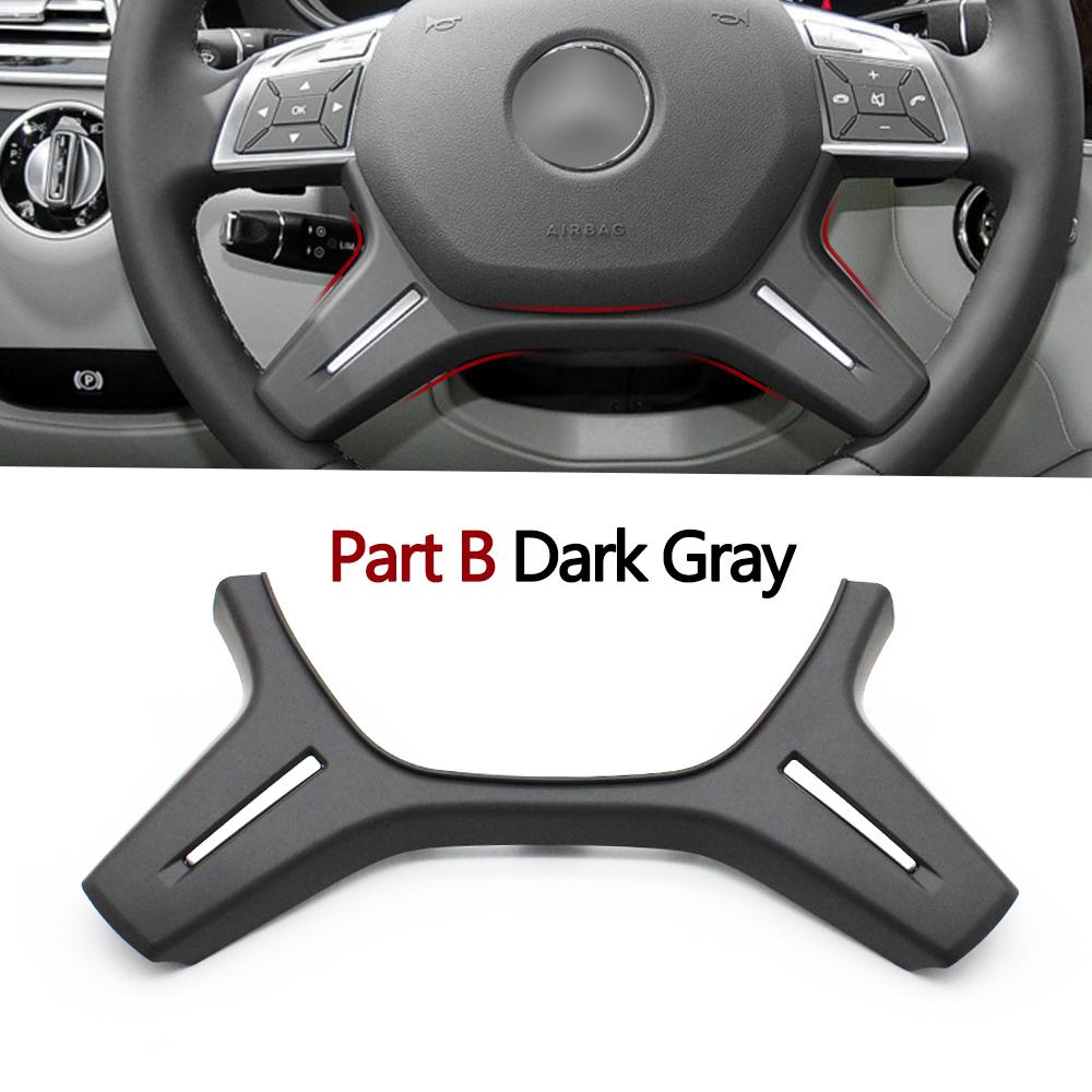 Car Accessories Chrome Steering Wheel Decorative Cover Trim Panel For Mercedes Benz C E M ML GL GLS G Class W204 W212 W166 W463