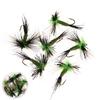 Bimoo 6pcs #10 Green Drake Spinner Fly Trout Fishing Fly Mayfly Spinner Dry Flies