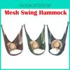 Подвесное кресло-гамак из сетки, подвесное сиденье с подушкой, для использования в помещении и на улице, для сада, патио