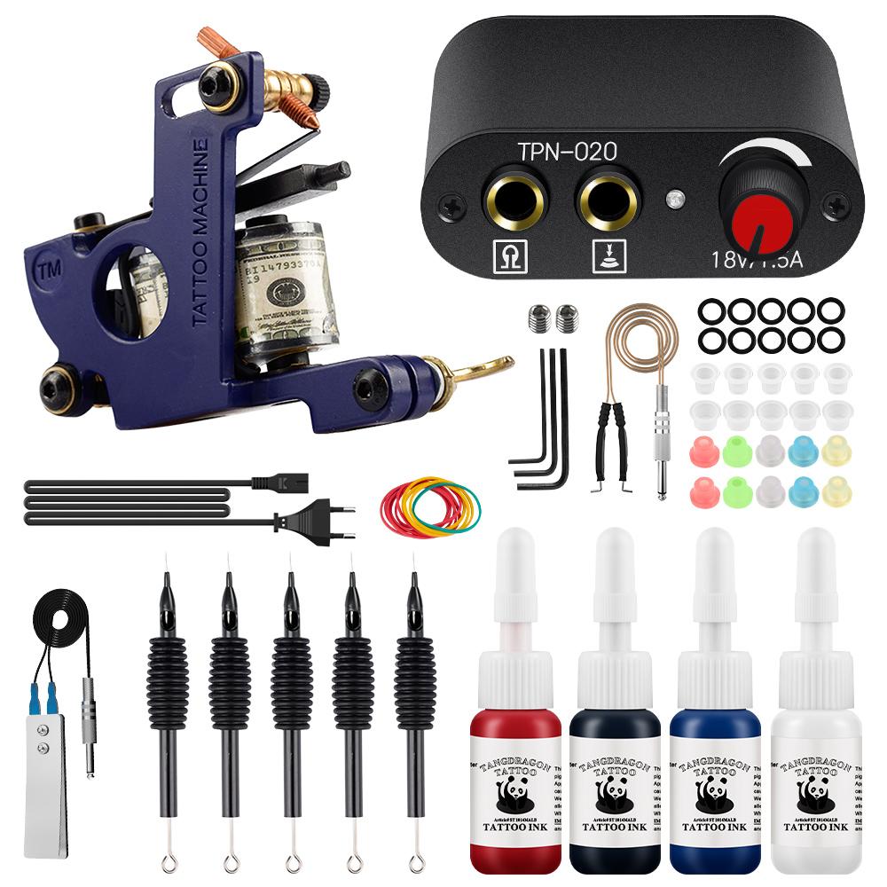 Набор тату-машинок PHOENIXY с иглами питания и чернилами для боди-арта