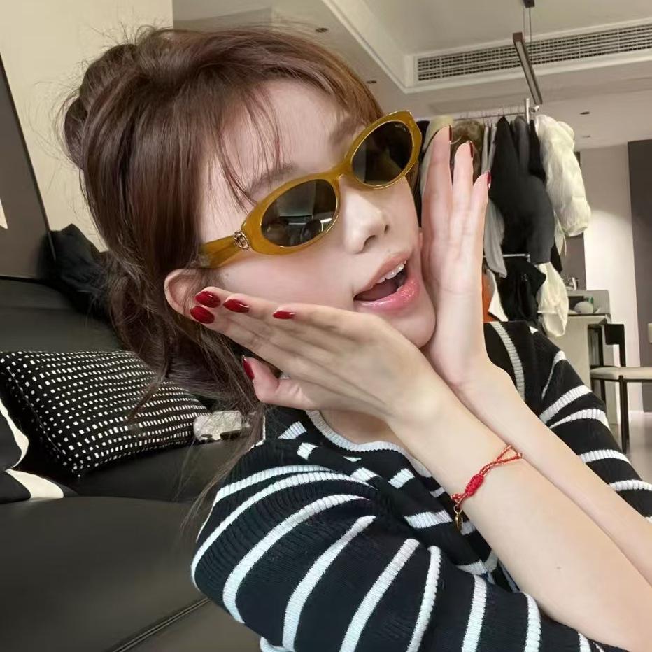 Korean Stylish Sunglasses Men Oval Shape Uv Protection Women Sun Glasses Outdoor Activity Sunglass Woman