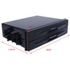 Black Kit Dash Storage Box Car Radio Pocket Drink Cup Holder Double Din