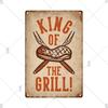 BBQ Vintage Tin Sign Plaque Barbecue Metal Plate Sign Wall Art Decoration Kitchen Man Cave Terrace Beach House Club Wall Decor