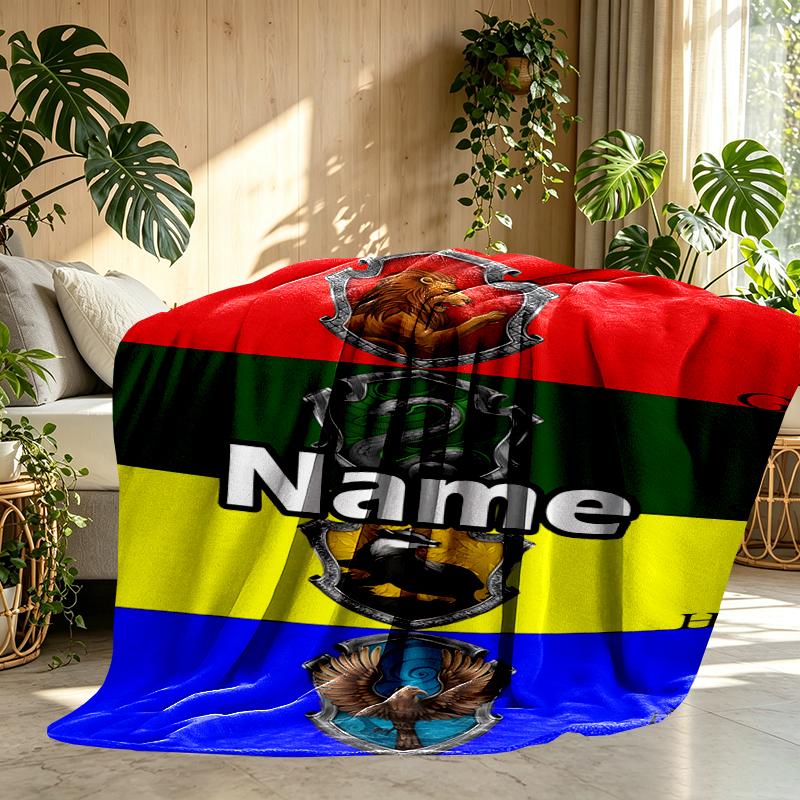 Custom Name Personalized Harry Potter Print Blankets, Home Decor, Bedroom, Sofa, Camping, Couch, Gifts for Birthday Christmas