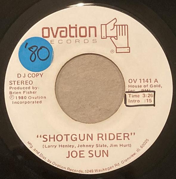 Пластинка 7 дюймов JOE SUN Shotgun Rider Little Bit Of Push OV1141PROMO Ovation Records 1980 США Кантри/Фолк Б/у