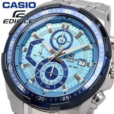 Б/у Часы EDIFICE CASIO Хронограф Синий Международная модель EFR-539DE-2AV [Параллельный импорт]