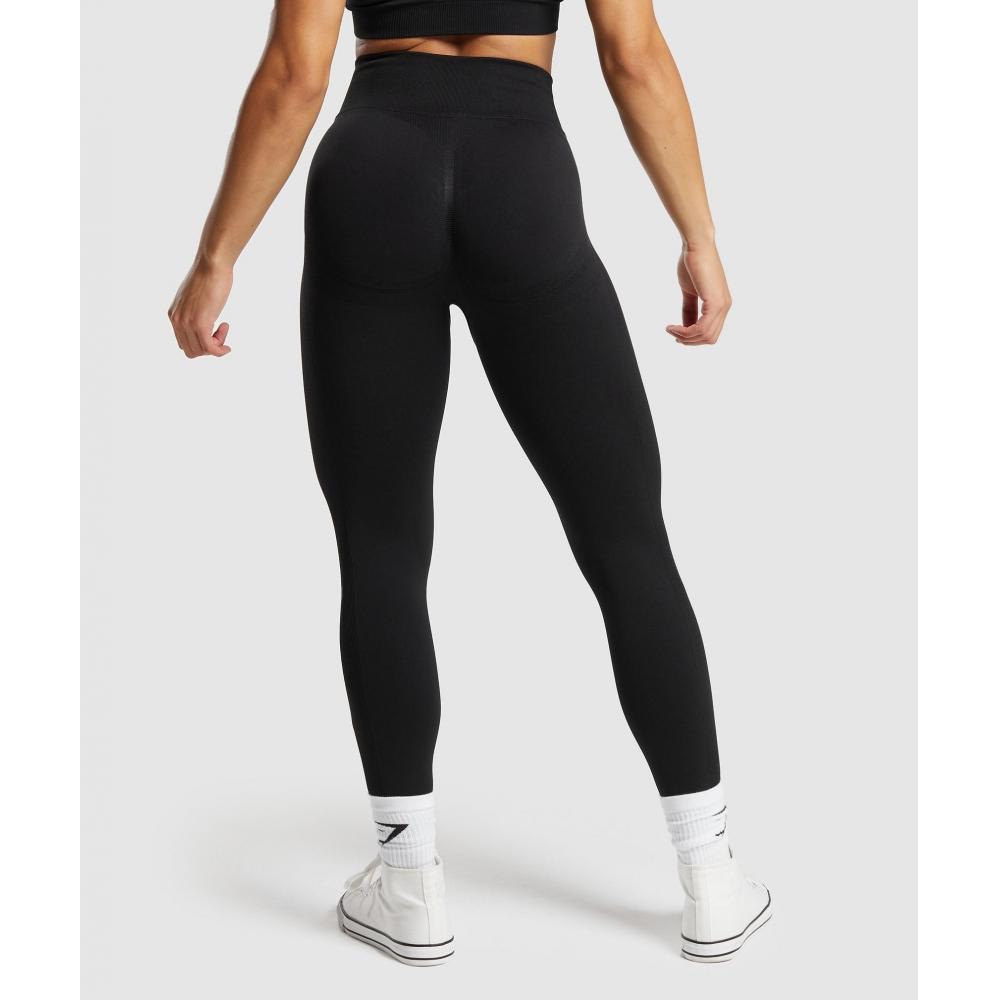 Gymshark Бесшовные леггинсы Lift Contour Black Black Marl B6a9c Bcg7