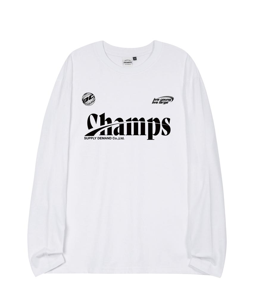 BORN CHAMPS [4 Colors] Chmps Sporty Logo Oversized Long Sleeve B25St15