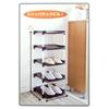 Heiwa Kougyou Crystal Shoe Rack, 5 Tiers, Gray