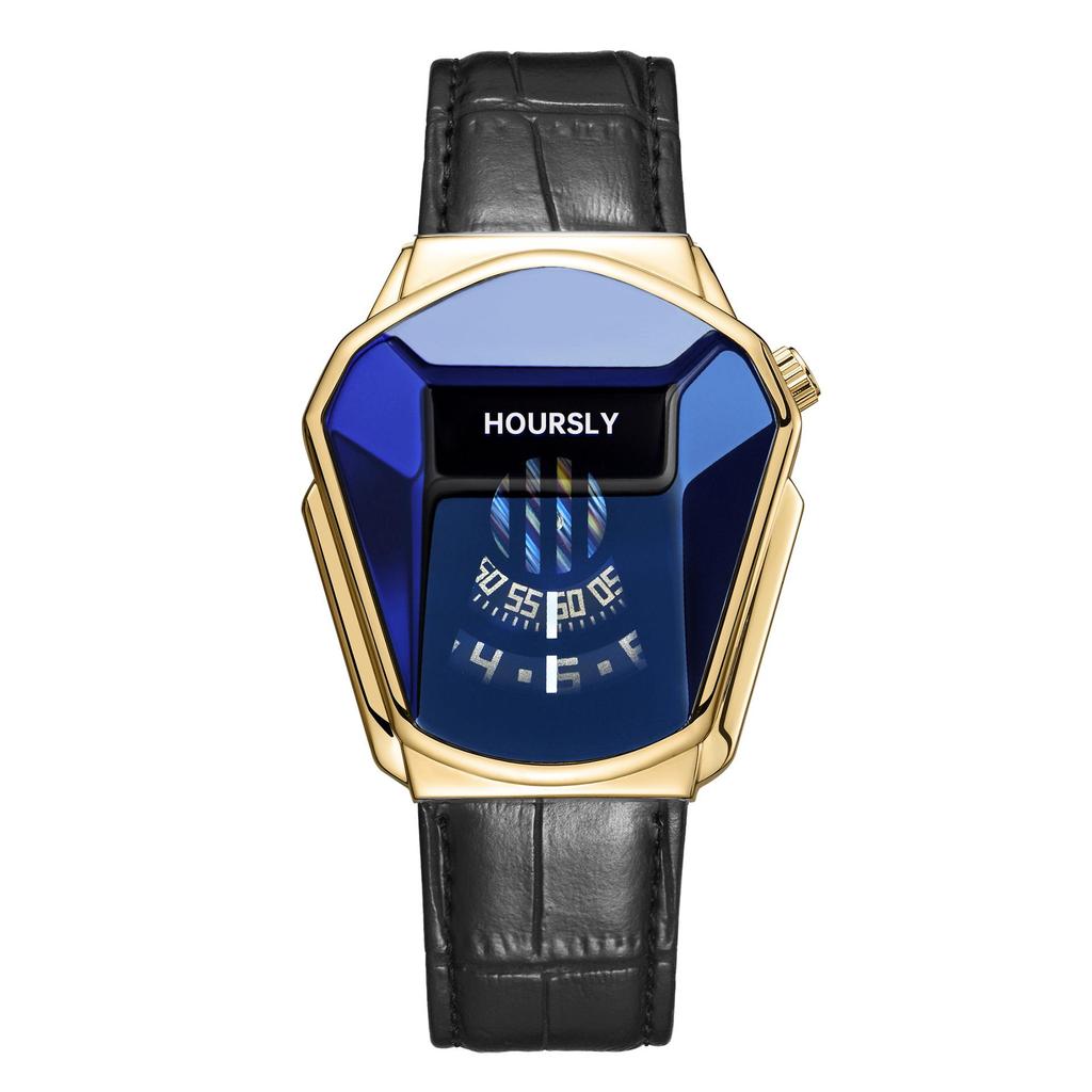 Мужские кварцевые водонепроницаемые наручные часы из сплава HOURSLY для мотоциклистов TikTok