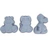 3pcs Cartoon Silicone Baking Mold Dinosaur Hippo Dog Shape Food Grade Non Stick Cute Cake Mold
