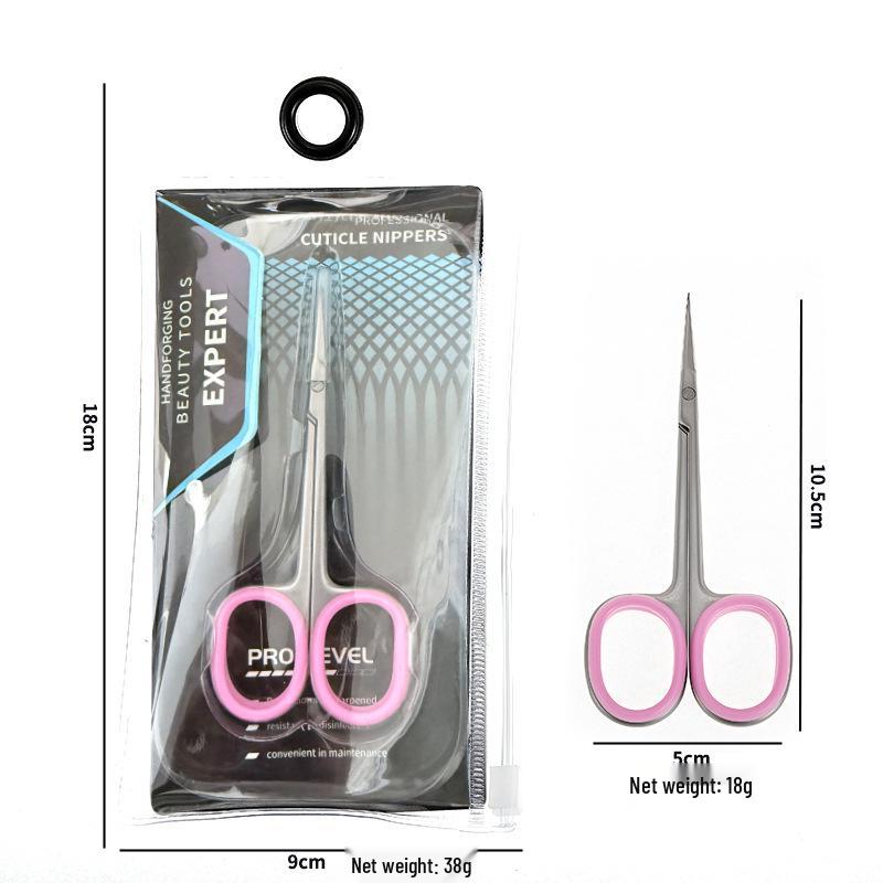 PRO Russian Manicure Precision Dead Skin Clipper: Stainless Steel Easy-Use Curved Eagle Beak Scissors