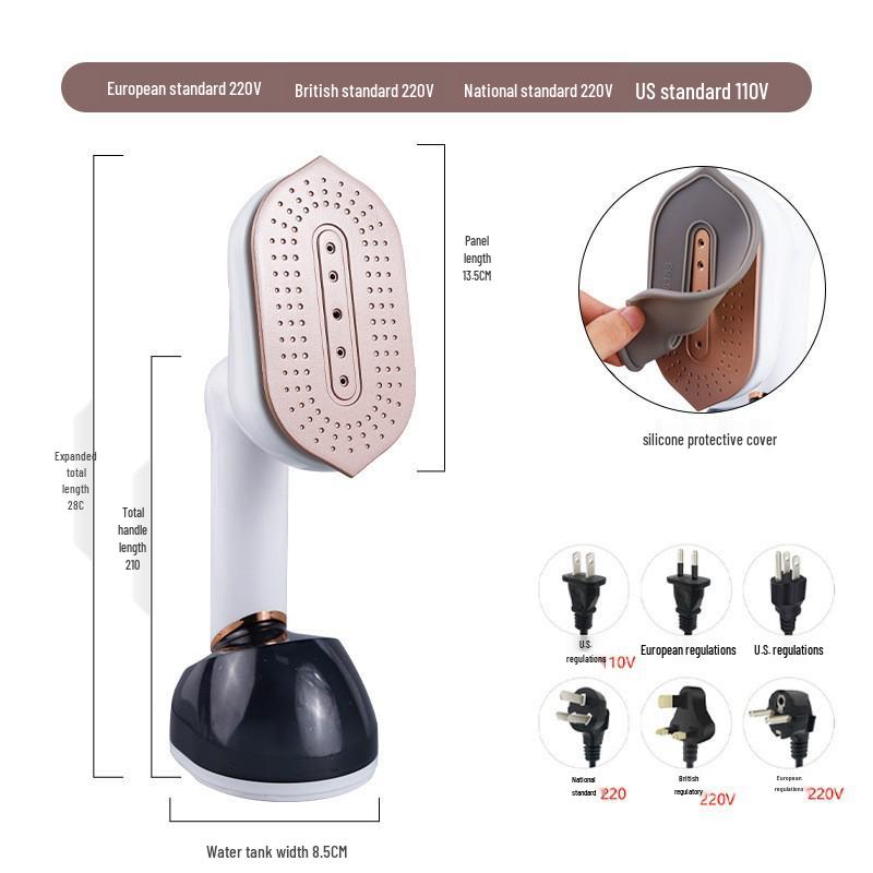 Портативный паровой утюг двойного назначения: Компактный ручной утюг для домашнего использования