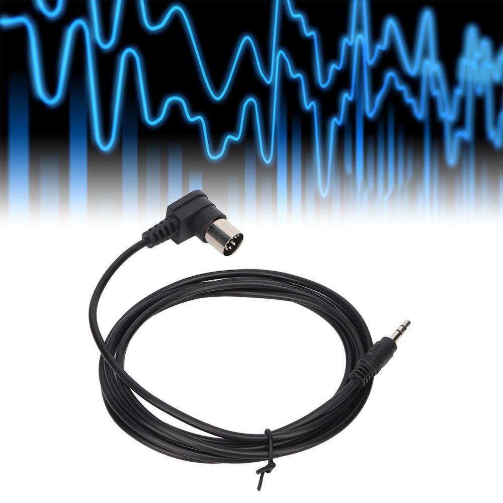 Plug and Play 90 Degree Elbow 3.5mm to DIN 8PIN Converter Cable Audio Equipment Connection