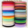 12mm(1/2") Narrow Ironed Single Folded Cotton Solid Color Bias Binding Tape Diy Ribbon Garment Quilt Craft Sewing Accessories