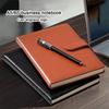 A5/B5 Leather Buckle Student Subject Notebook, Work Meeting Record Book, Business Notepad, Buckle Diary, Lined Inner Pages