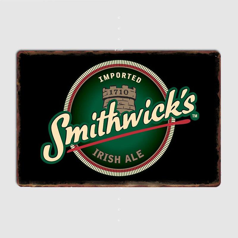 Smithwick's Beer Классический Ретро Паб Постер Металлическая Табличка На Заказ Бар Внутреннее Украшение Стен Декор Комнаты Жесть Домашний Декор