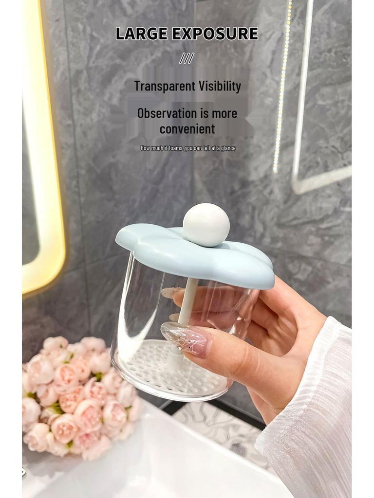 2-in-1 Silicone Shampoo Brush & Foaming Bottle: Soft, Hands-Free, Massage & Clean Set