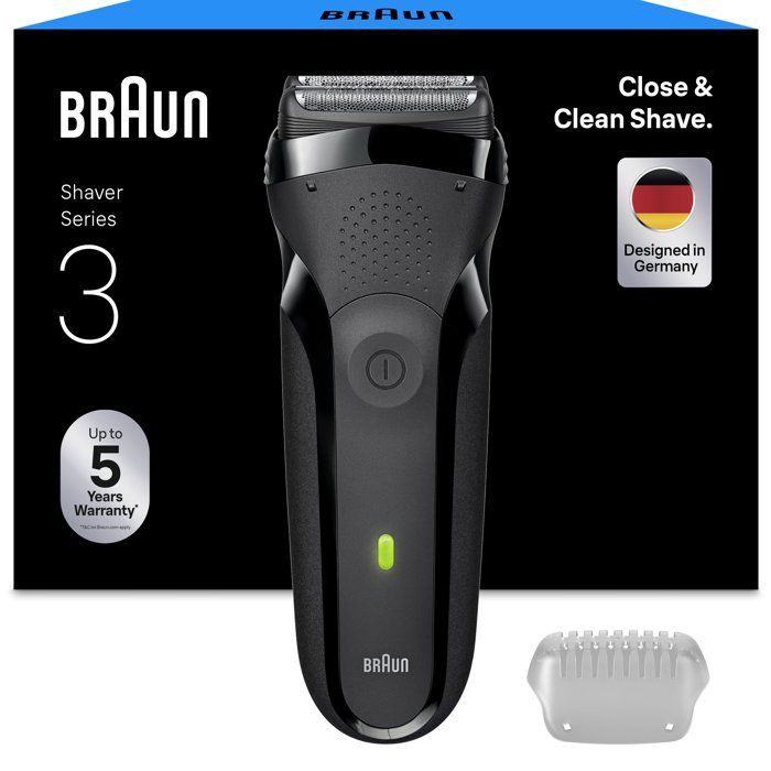 Rasoir électrique - BRAUN - Série 3 300s - 30 min - Noir