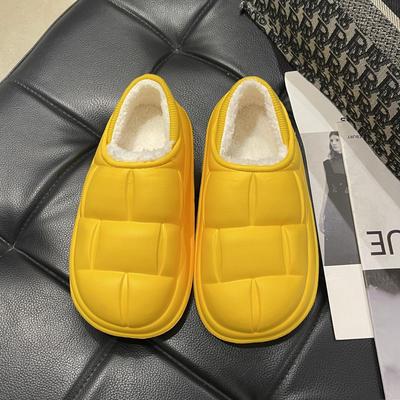 Жизненность наступая на дерьмо чувство дизайн чувство сумка каблук хлопковые туфли женские 2025 зима новый дофамин нескользящие мягкая подошва хлопковые тапочки женские