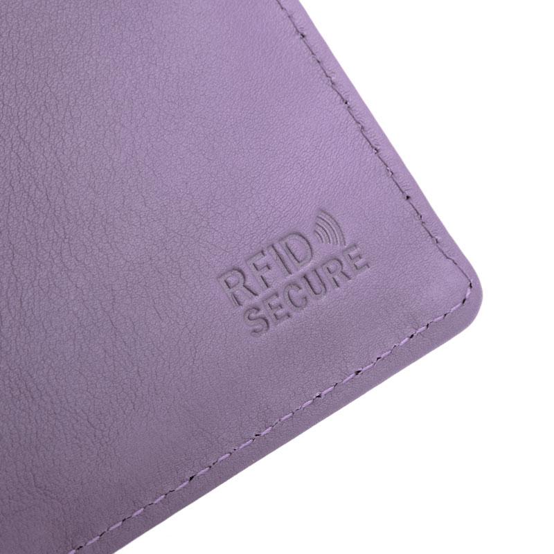 BPD-VS-513 PURPLE Women' wallet SHINY +CERTIFICATE