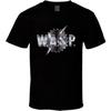 Футболка с принтом Wasp Heavy Metal Rock Music Черная мужская футболка