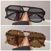 2 PC New Fashion Korean  Sunglasses Personality Hollow Out Trend Men and Women Sunglasses Net Red with Sunglasses