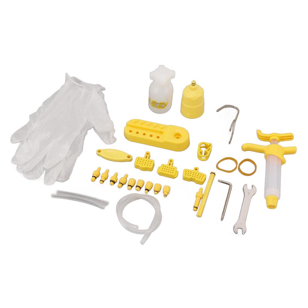 Bike Brake Bleed Kit Hydraulic Multi Connectors Universal Disc Brake Bleeding Tools for Mountain Bicycles