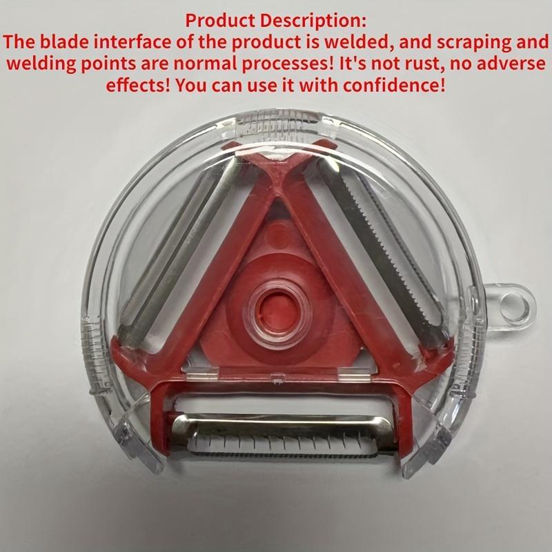 Компактная картофелечистка, ломтерезка и измельчитель 3 в 1 для автодомов и кемпингов — двойные лезвия, многофункциональный кухонный гаджет