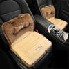 Для грузовика плюшевые чехлы для автомобильных сидений, теплые чехлы для автомобильных сидений с рисунком животных, комплект подушек для автомобильных сидений с поясничной поддержкой для автомобилей внедорожников