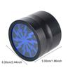 Manual Grinder Latest Lightning-Shaped Spice Cutter Transparent Aluminum Alloy 63MM 4-layer