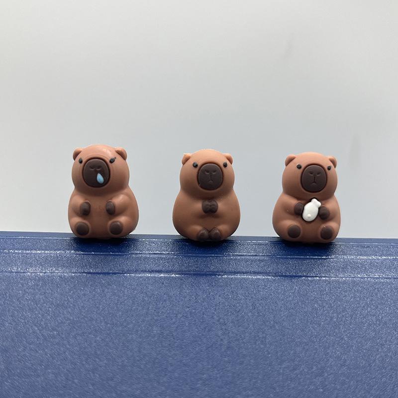 10 шт. мультяшный милый капибара карандаш колпачок силиконовый чехол для ручки для детей милый удлинитель карандаша канцелярские принадлежности для школы