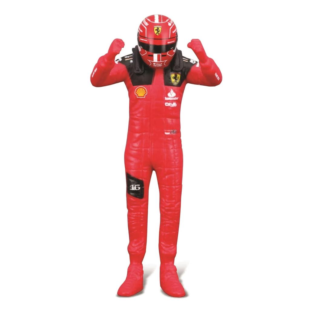 Bburago 2023 Model 1/24 F1 Ferrari SF-23 #16 Charles Leclerc with Figure / Race Sports Car Miniature Diecast Car Ready-to-Display 18-26809 (#16)