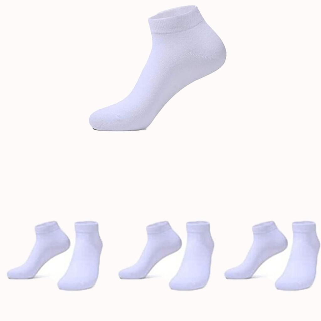 Мужские короткие носки из 3 предметов из чесаного хлопка, экономичные спортивные носки