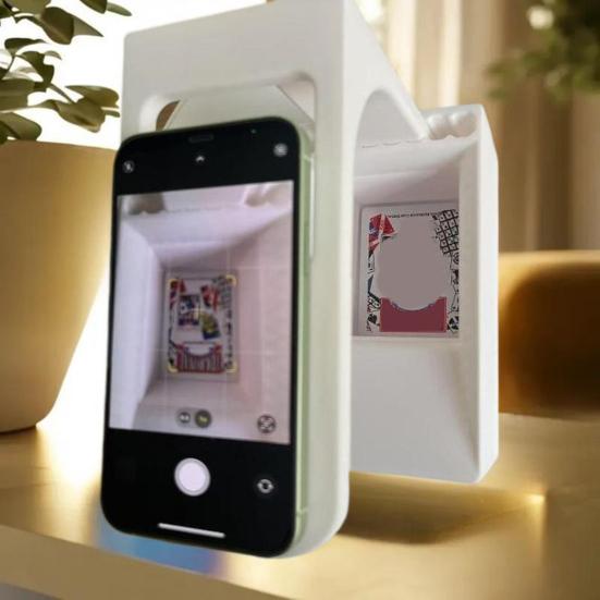TCG Card Scanner for Standard Trading Cards 3D Printed PLA Holder for ManaBox App Smooth Scanning Sorting Card Organizer for Most Phones
