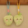Cute Green Leaf Plush Doll With Pp Cotton Filling For Bookbags