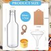 10/30/50/100Pcs Mini Plastic Wine Bottle Suit 1.7 Oz Portable Clear Juice Bottle Cereal Bottle Christmas Party Decorative Bottle