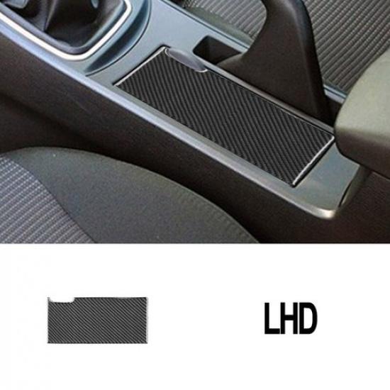 Soft Carbon Fiber & Rubber Car Cup Holder Panel Cover Sticker For Mazda 3 10-13