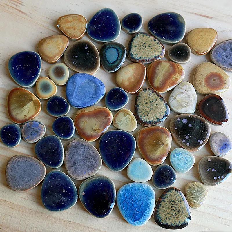 100 г Сделай сам Керамическая мозаика Стеклянное зеркало Ручная работа Орнаменты Плитка Настенные поделки Цветной Кристалл для Декоративных материалов