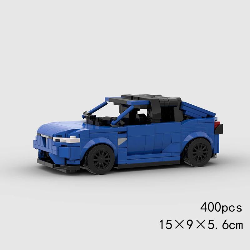 Скоростной кабриолет MOC Автомобиль Супергонка Техническое транспортное средство Модель Строительный блок Гоночный Раллийный Спортивный Кирпич Рождественский Подарок Игрушка Город
