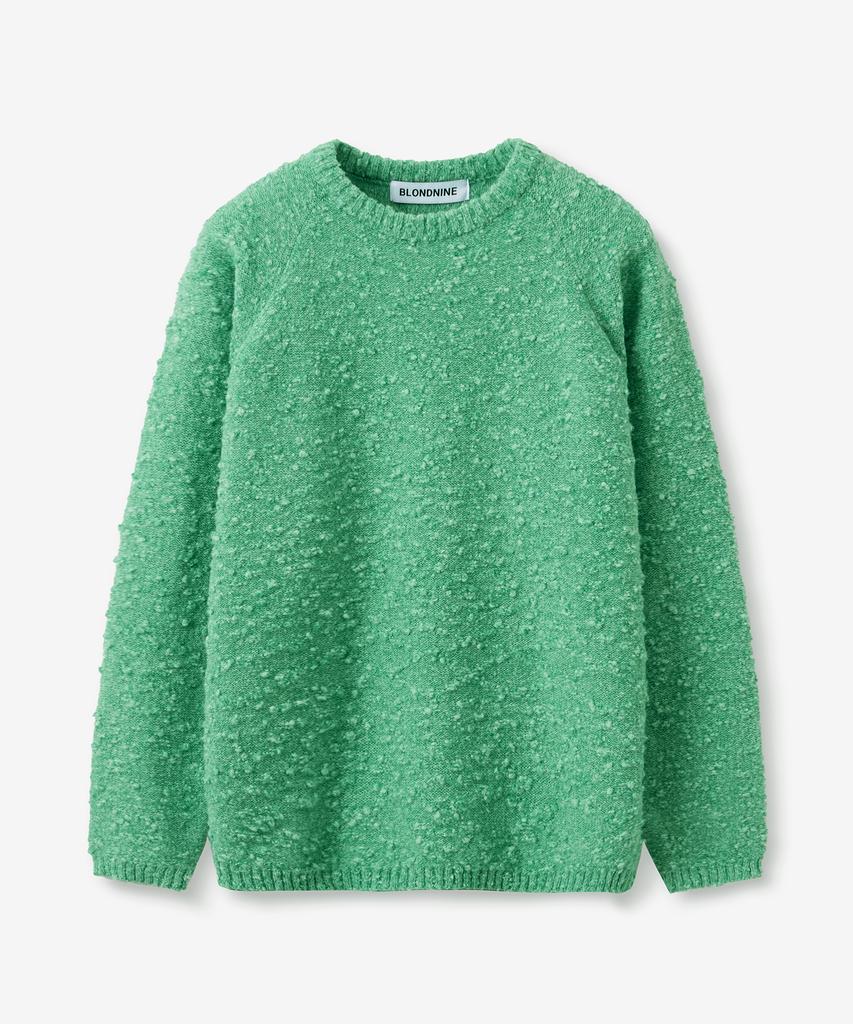 BLOND9 Snow Raglan Round Knit_Mint Green
