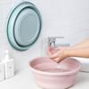 Foldable Wash Basin Camping Multi-Purpose Outdoors Collapsible Wash Basin with Hanging Hole Lightweight Portable Plastic Basin Space-Saving for Home
