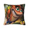 Декоративная Наволочка Crash Bandicoot Мультяшные Вещи Подушка для Дивана Видеоигра Чехол для Подушки на Молнии Разные Размеры