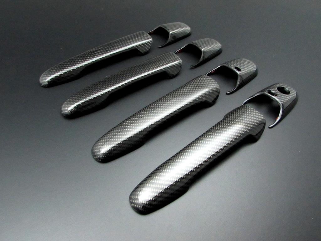 BRIGHTZ Real Carbon Fiber Door Handle Covers for Toyota Premacy CW Key CWEAW CWEFW CWFFW CWE CWF WE WF EAW EFW FFW AW FW Premacy (Advanced Compatible)