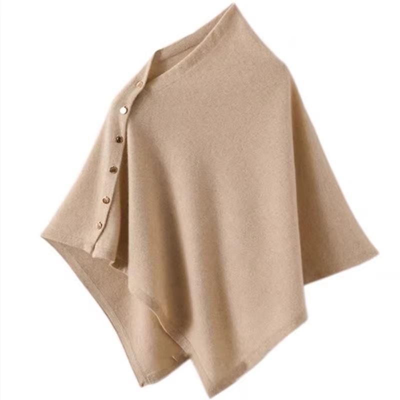 Ladies' Shawl - Elegant, Simple and Luxurious Multifunctional Scarf with Metal Snap Design, Soft and Breathable, Suitable for Office or Night Outings