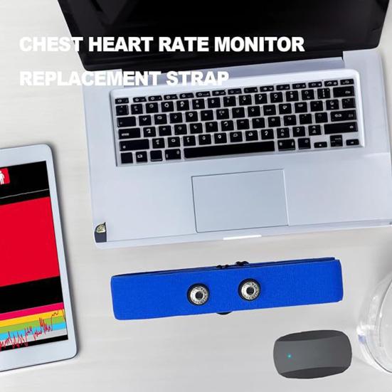 Сменный ремешок датчика сердечного ритма, регулируемый нейлоновый нагрудный ремень, нагрудный ремень фитнес-трекера для занятий на открытом воздухе