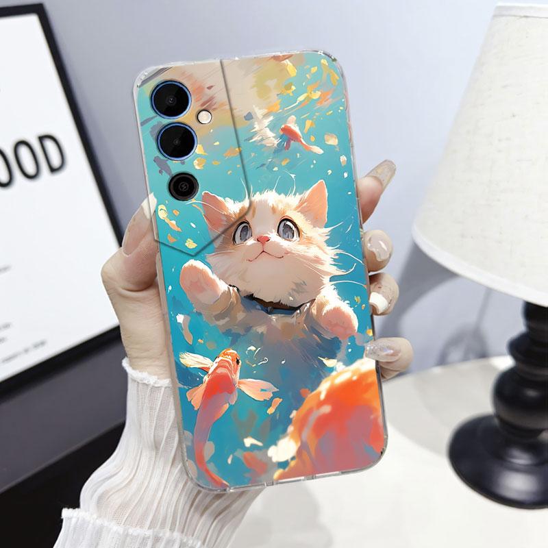 Чехол-защитная крышка для Tecno Pova Neo 2 Neo 3 Для Tecno Pova Neo Мраморный Прозрачный Мягкий Силиконовый Чехол для Телефона Мультяшный Цветочный Fundas