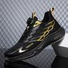 Men's New Rotating Buckle Sneakers Breathable Mesh Running Shoes Shock Absorption Youth Casual Shoes Foreign Trade Trendy Shoes